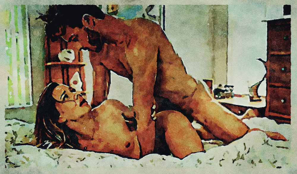Erotic Digital Watercolor Art 4th July 2020 #91334142