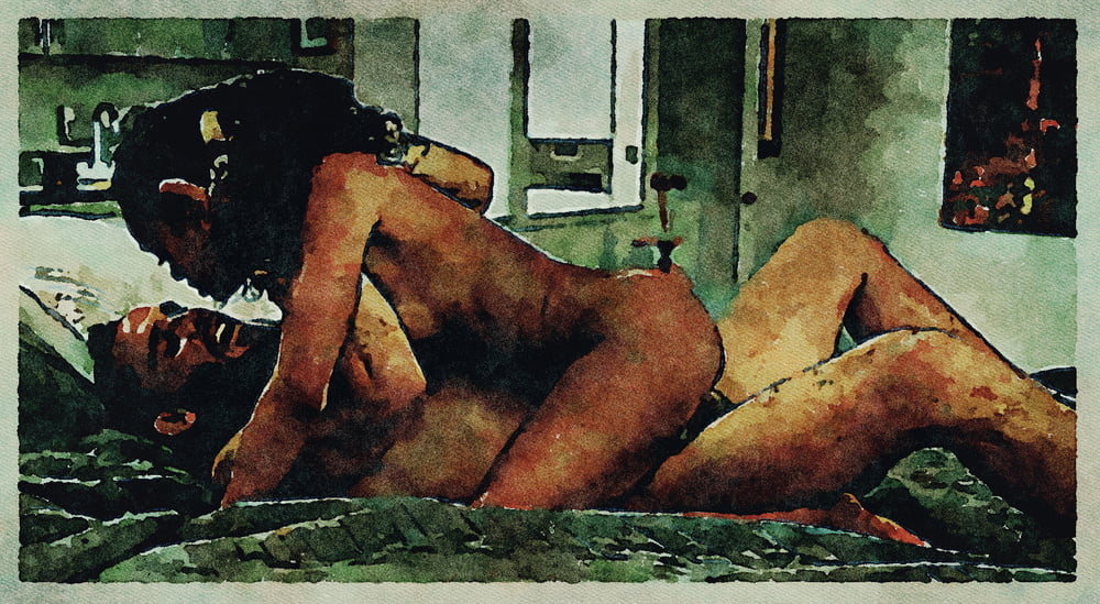 Erotic Digital Watercolor Art 4th July 2020 #91334143