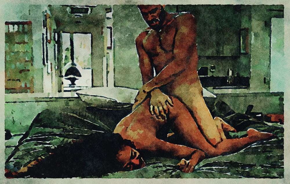 Erotic Digital Watercolor Art 4th July 2020 #91334144