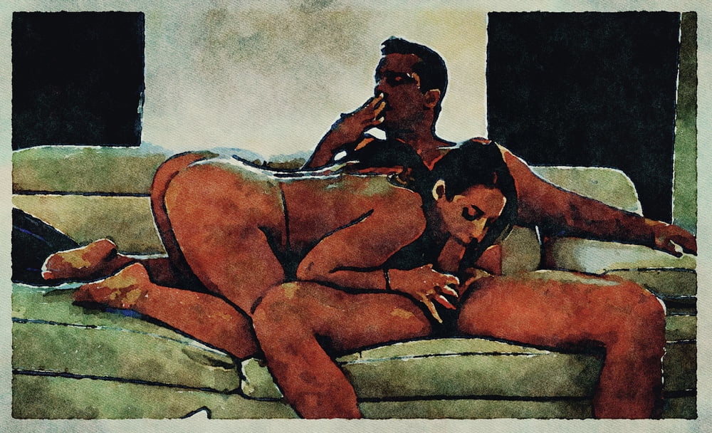 Erotic Digital Watercolor Art 4th July 2020 #91334147