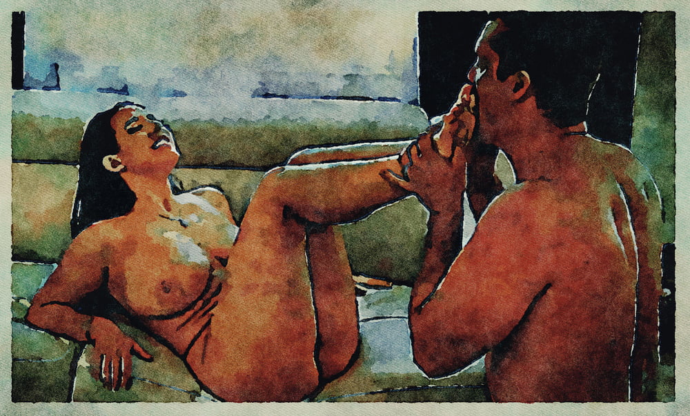 Erotic Digital Watercolor Art 4th July 2020 #91334151