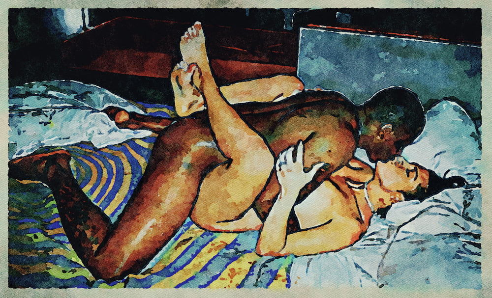 Erotic Digital Watercolor Art 4th July 2020 #91334161