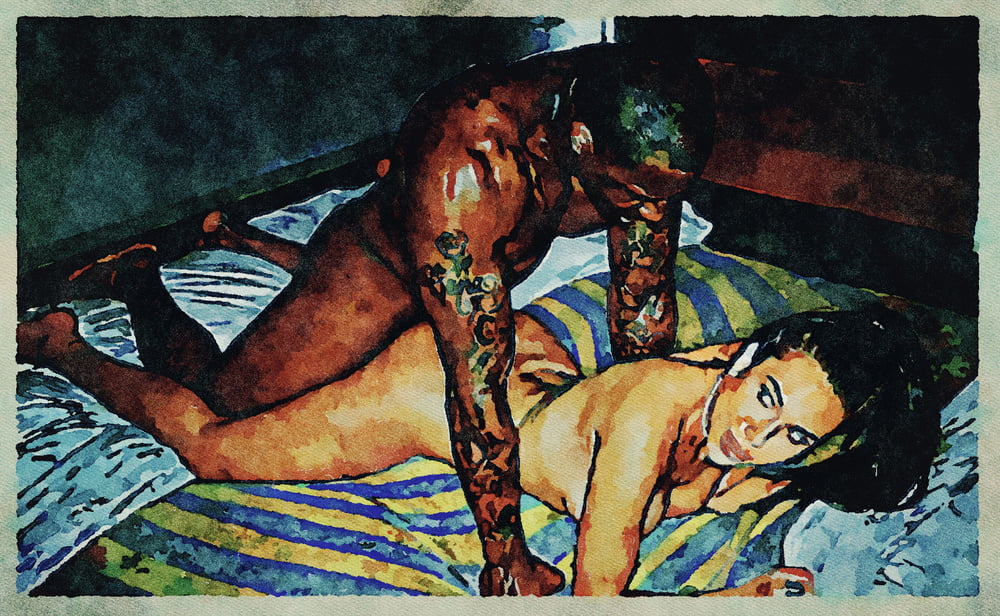 Erotic digital watercolor art 4 juillet 2020
 #91334162
