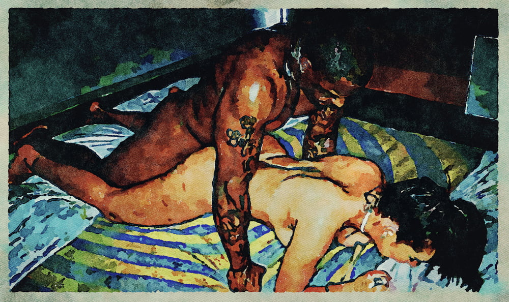Erotic Digital Watercolor Art 4th July 2020 #91334163