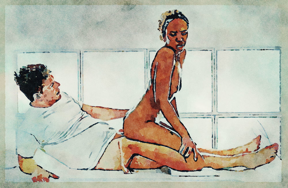 Erotic Digital Watercolor Art 4th July 2020 #91334168
