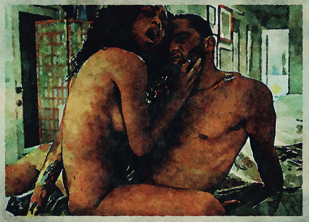 Erotic Digital Watercolor Art 4th July 2020 #91334177