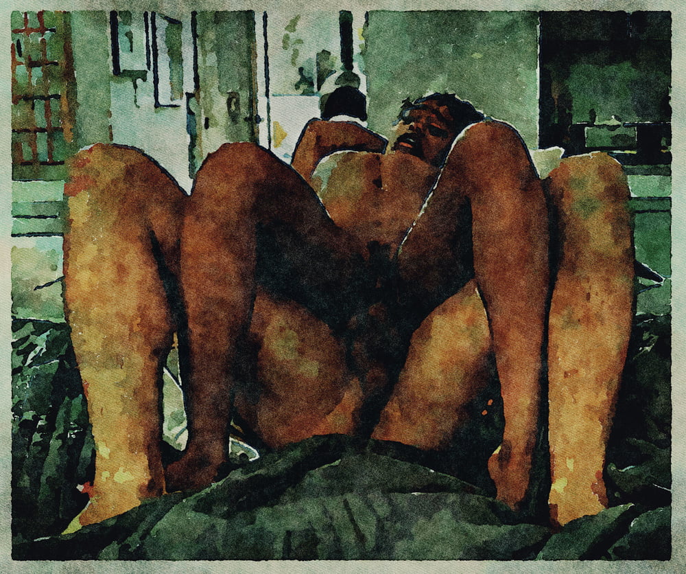Erotic Digital Watercolor Art 4th July 2020 #91334179