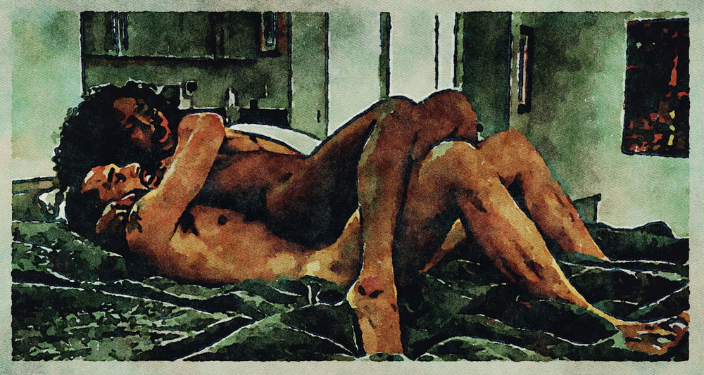 Erotic Digital Watercolor Art 4th July 2020 #91334181