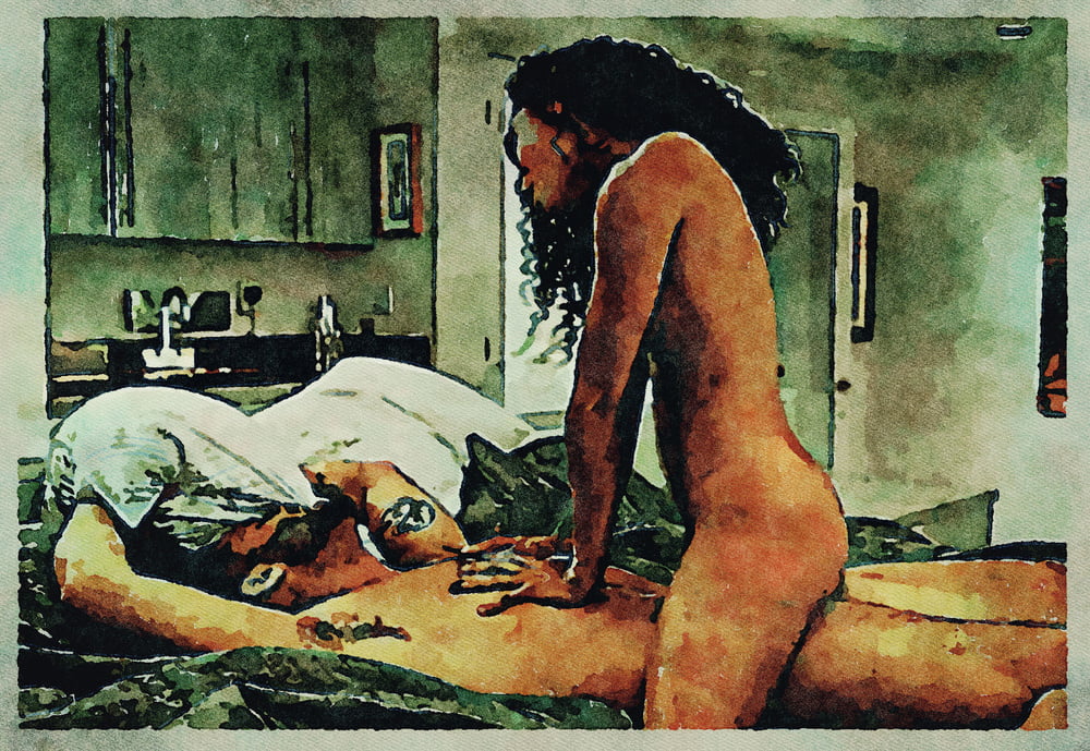 Erotic Digital Watercolor Art 4th July 2020 #91334182