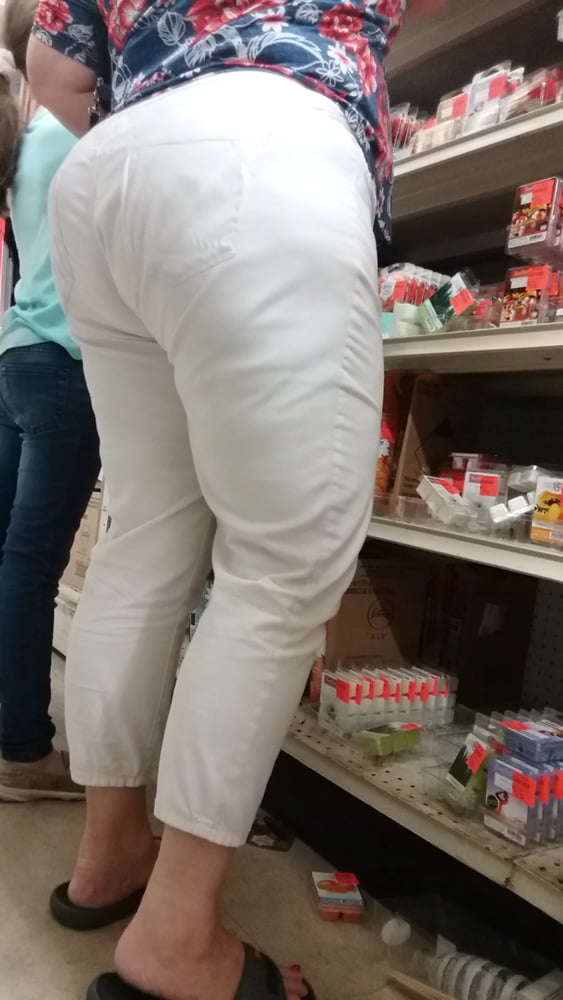 Mature pawg white jeans #90688097