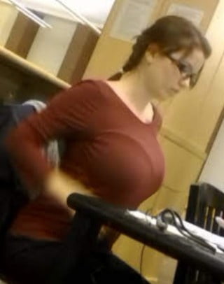 Nerd glasses wearing females with big tits#2
 #97273441