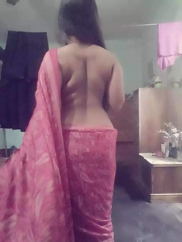 bangladeshi cute girl in pink sharee nude #79997455