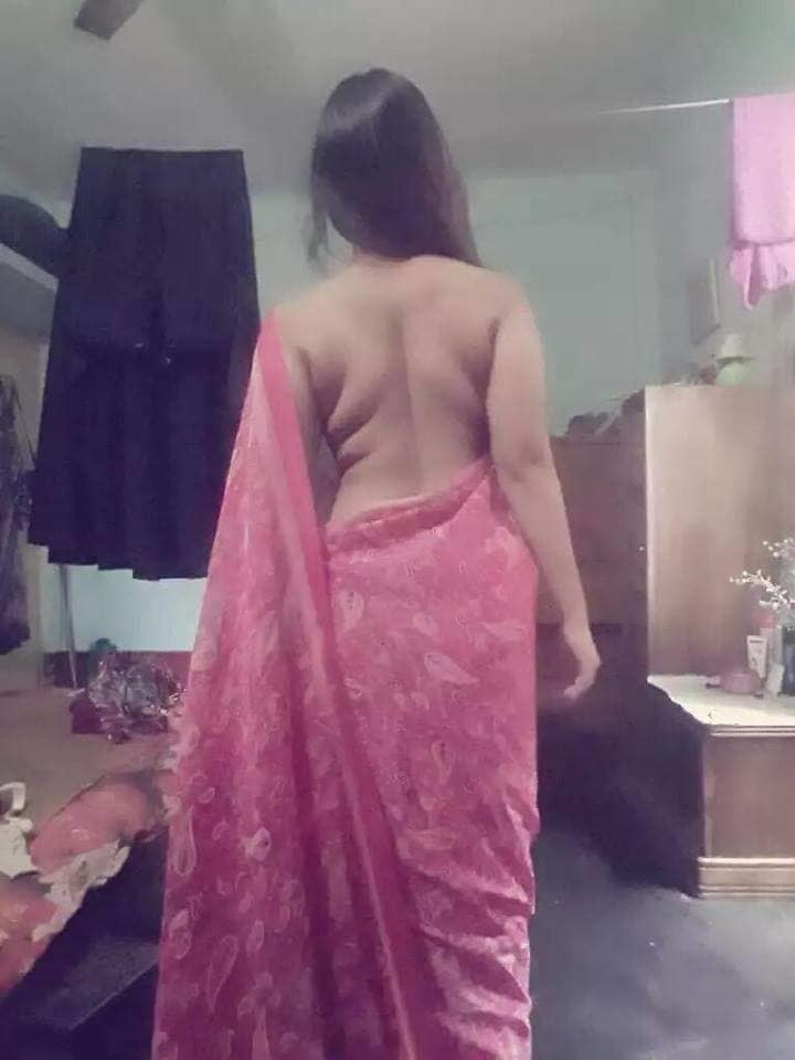 bangladeshi cute girl in pink sharee nude #79997458