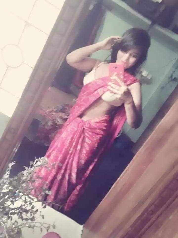 bangladeshi cute girl in pink sharee nude #79997476