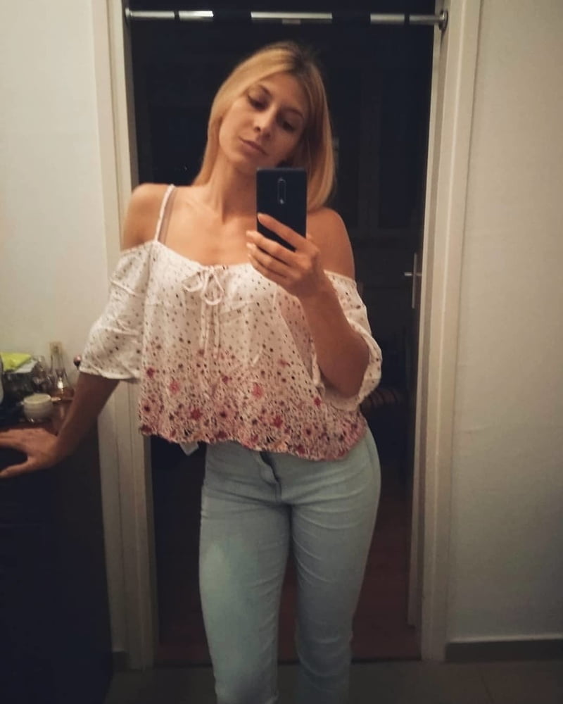Serbian beautiful hot blonde skinny fitnes girl jelena simic
 #105930281