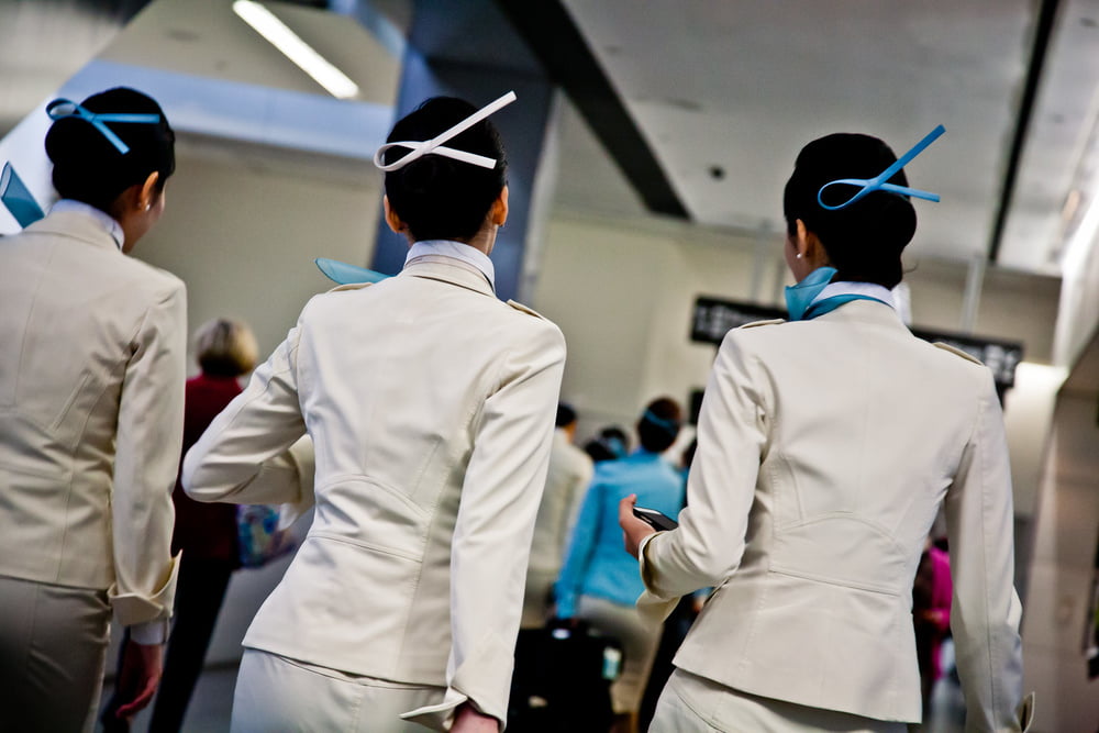 Korean air hostesses #100008415