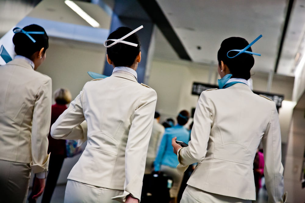 Korean air hostesses
 #100008415