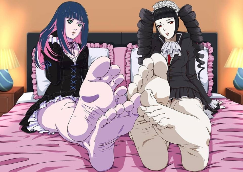 Anime and Cartoon Girls Feet #92553021