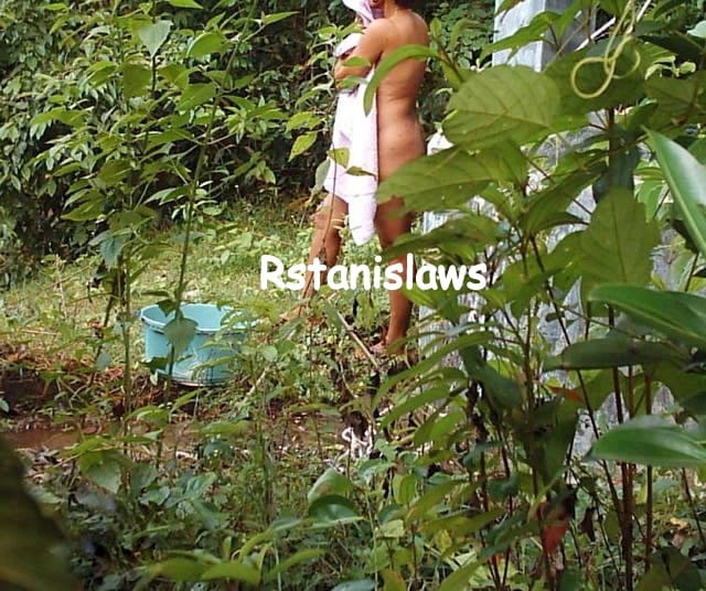 Hot voyeur pics of a busty Sri Lankan wife bathing and showi #80413791