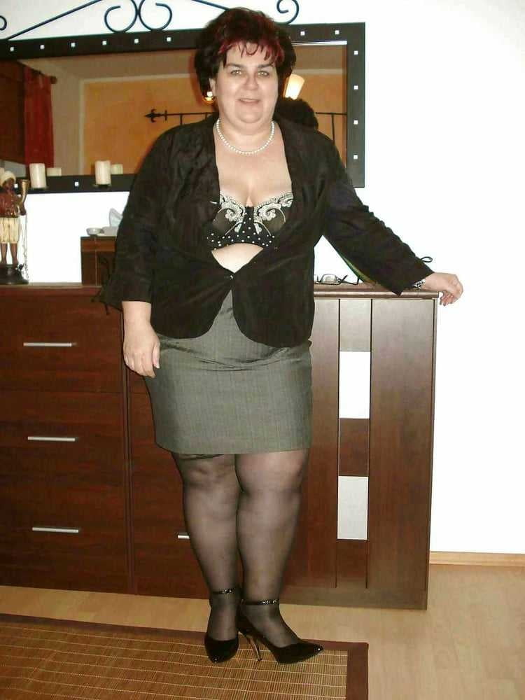 Bbw in drees and pantyhose #81374148
