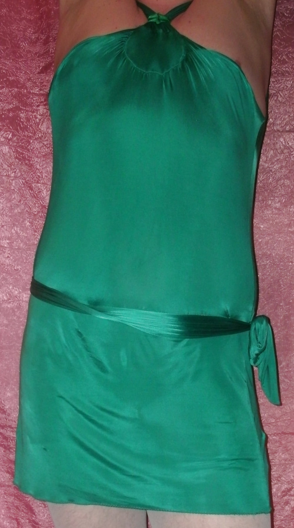 Sissy Boy Lovelaska - Sexy little green dress #107152039
