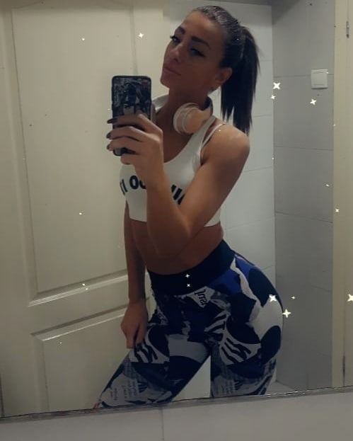 Serbian hot skinny whore girl beautiful ass Jelena Jeknic #95865193