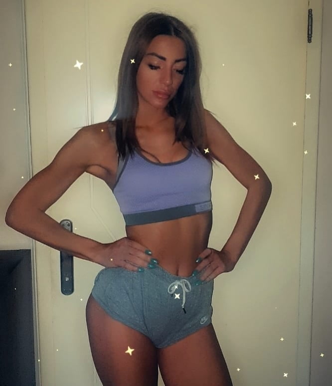 Serbian hot skinny whore girl beautiful ass Jelena Jeknic #95865232