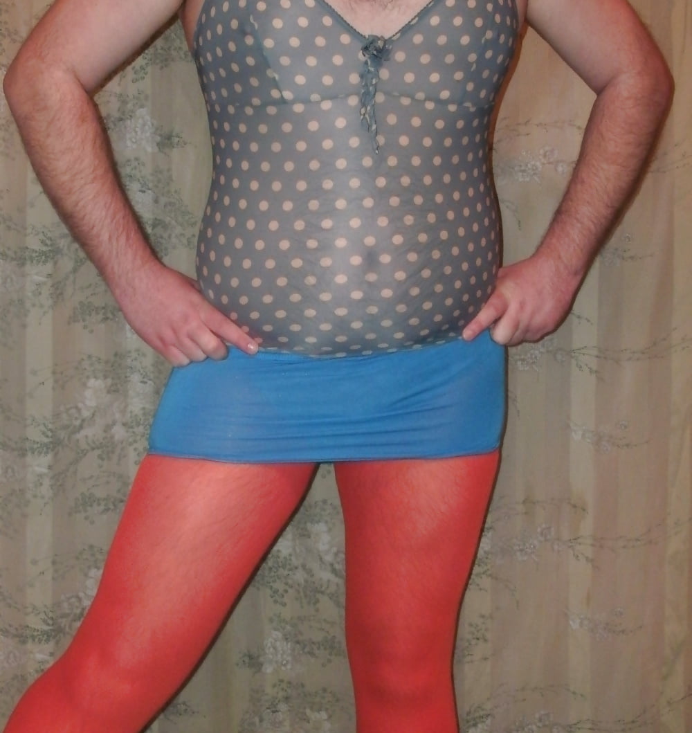Sissy Boy Lovelaska - Girl in orange pantyhose #107308513