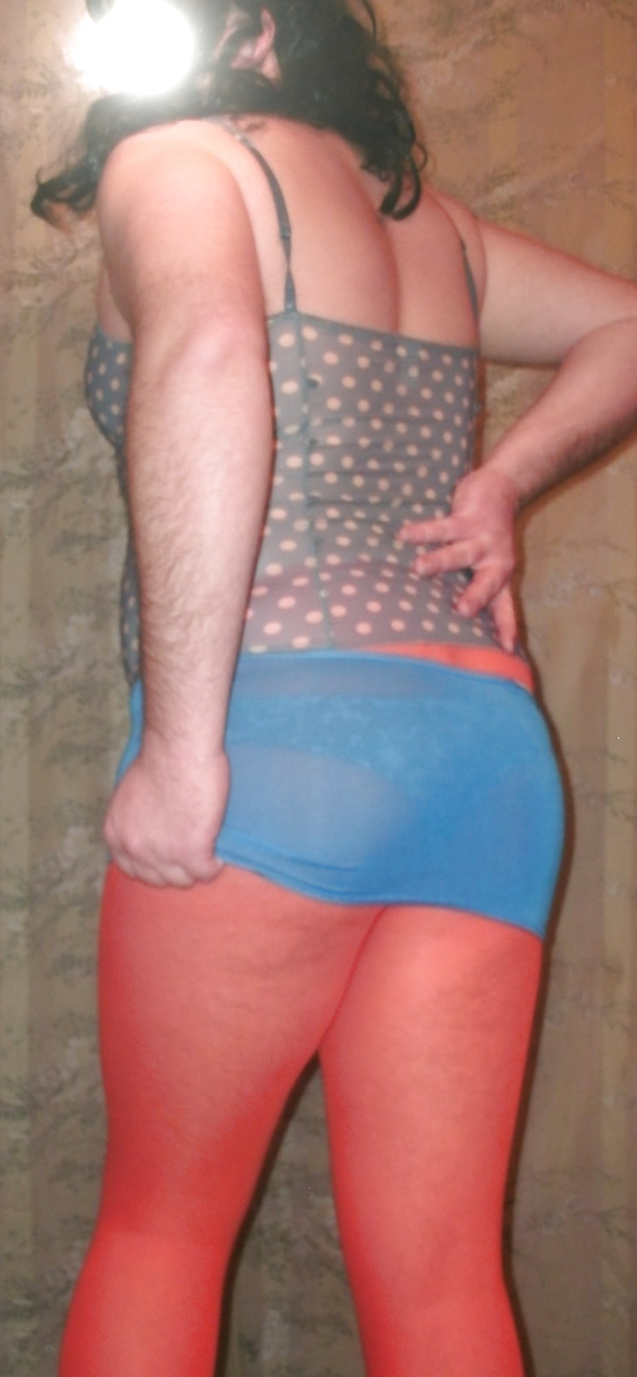 Sissy Boy Lovelaska - Girl in orange pantyhose #107308518