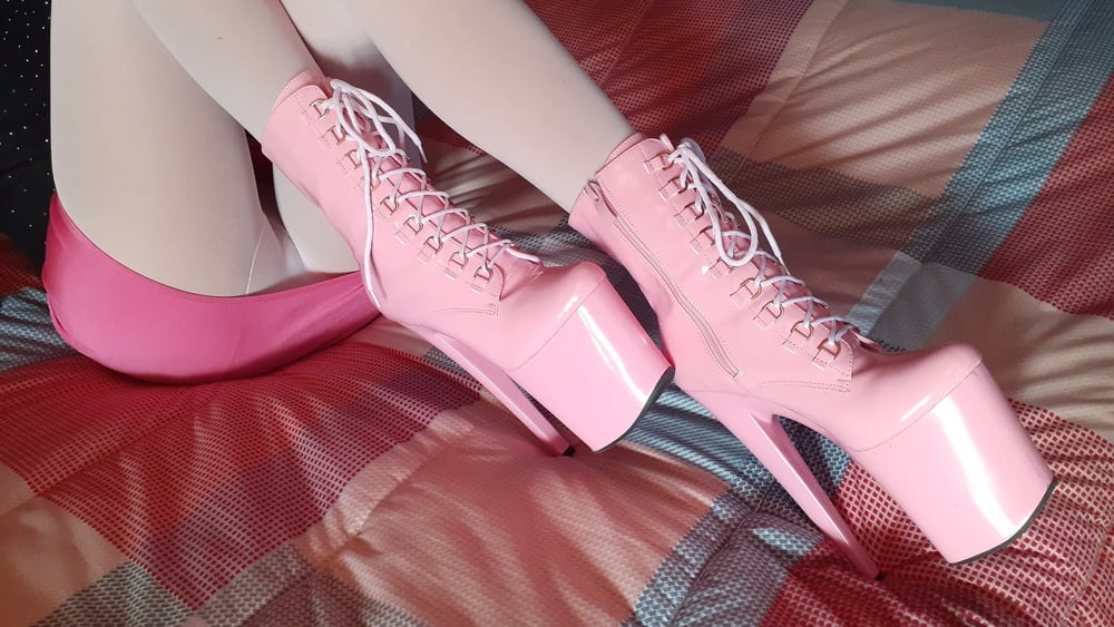 Pink Ankle Boots #106981789