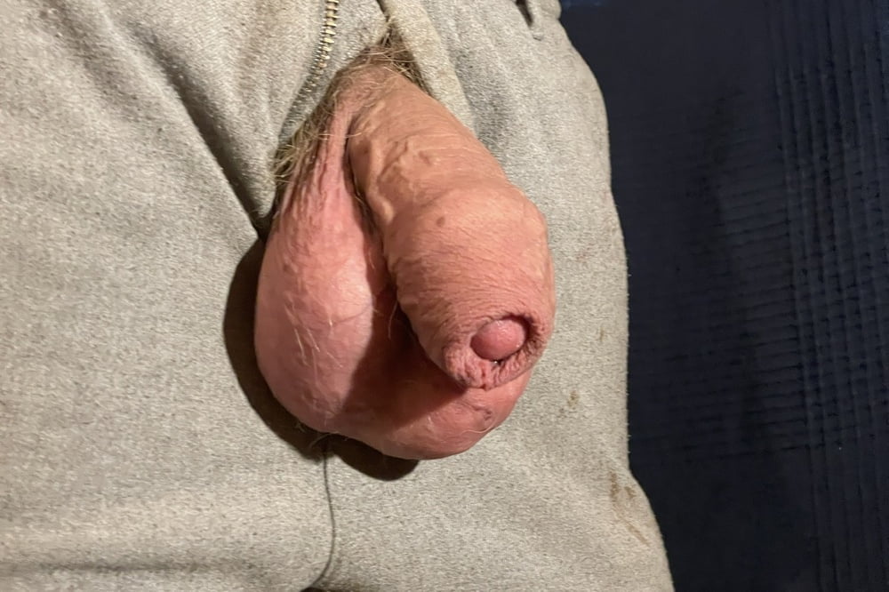Thick uncut Russian cock hangs out of zipper #107026884