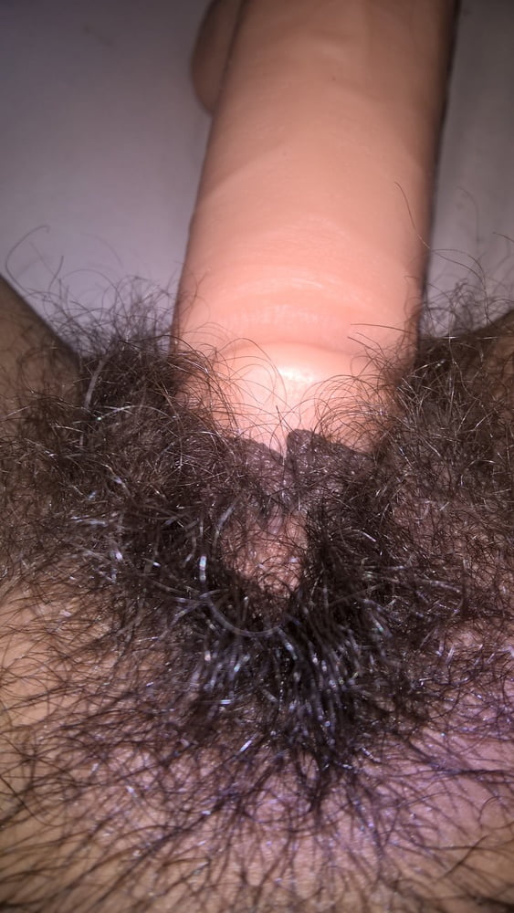 Hairy Dilapidated Wife JoyTwoSex Selfies Big Dildo