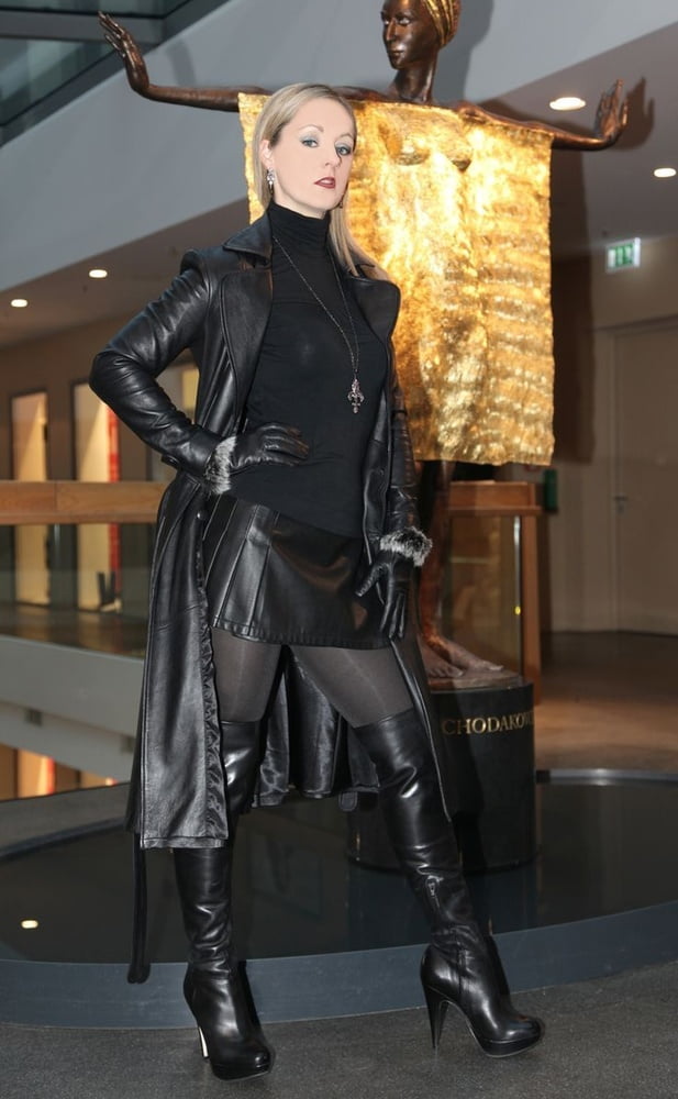 Black Leather Coat 6 - by Redbull18 #102111654