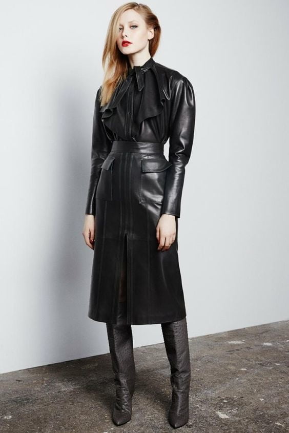 Black Leather Coat 6 - by Redbull18 #102111861