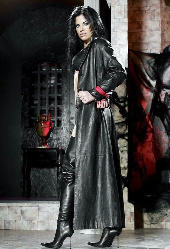 Black Leather Coat 6 - by Redbull18 #102111869