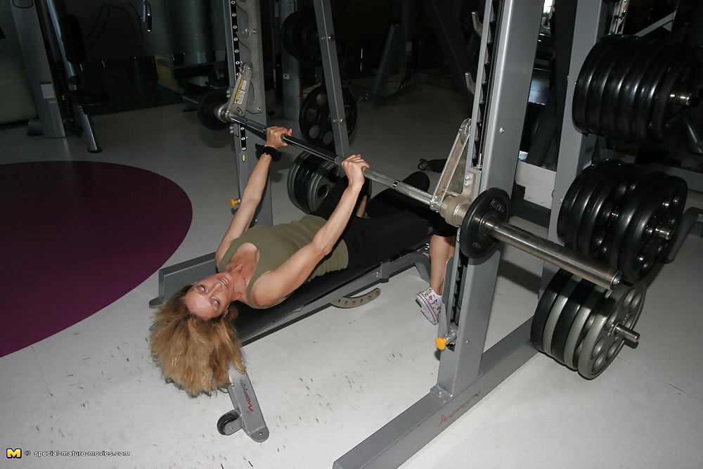 Naked Mature Mothers do Naked Exercises at Gym PART 1 #107012845