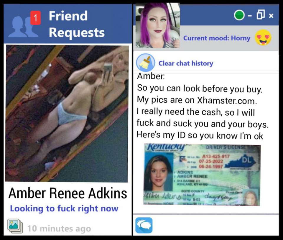 Amber renee adkins die ky cumslut
 #88338880