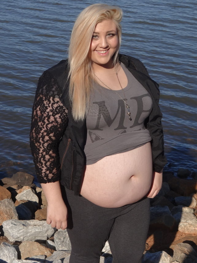 Cute Blonde with a Big Belly #102886347