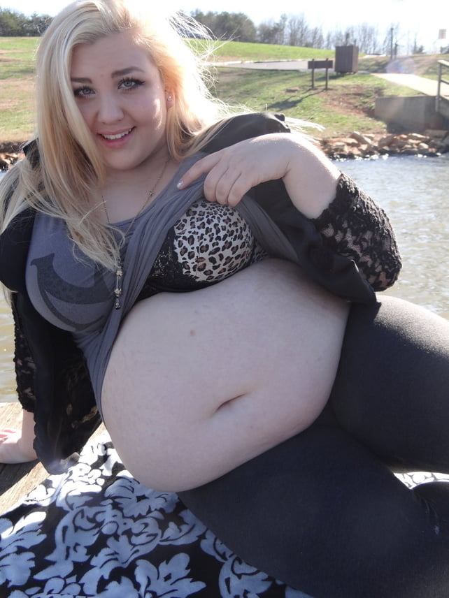 Cute Blonde with a Big Belly #102886353