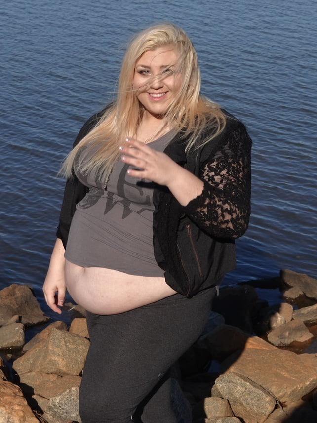Cute Blonde with a Big Belly #102886356