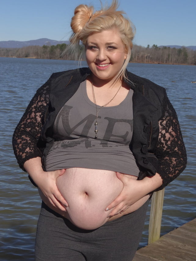Cute Blonde with a Big Belly #102886368