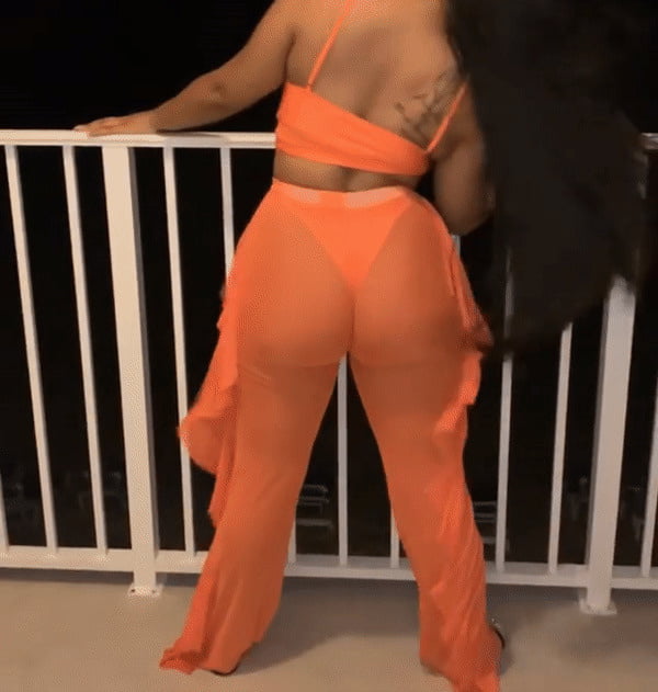 Orange Pants Orange Thong #93974748