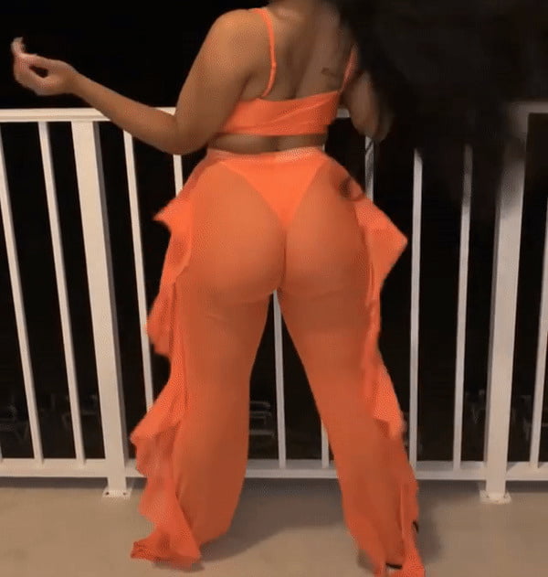 Orange Pants Orange Thong #93974781