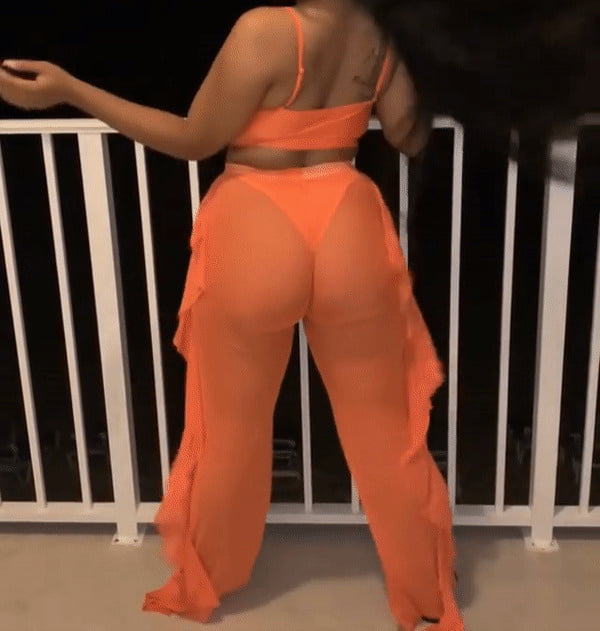Orange Pants Orange Thong #93974784