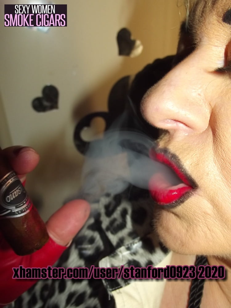 SEXY WOMAN SMOKE CIGARS #107139229