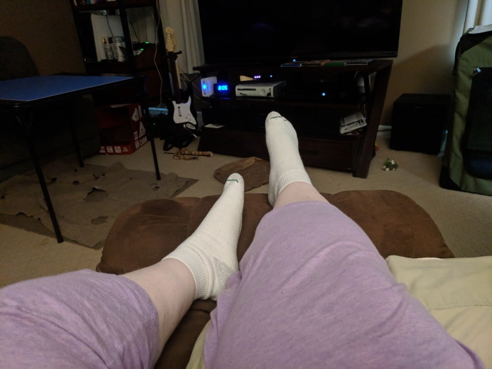 Mis calcetines blancos de tobillo
 #103460747