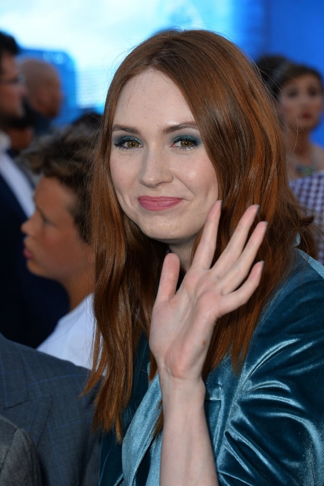 Karen gillan - blaues Kleid
 #89441849