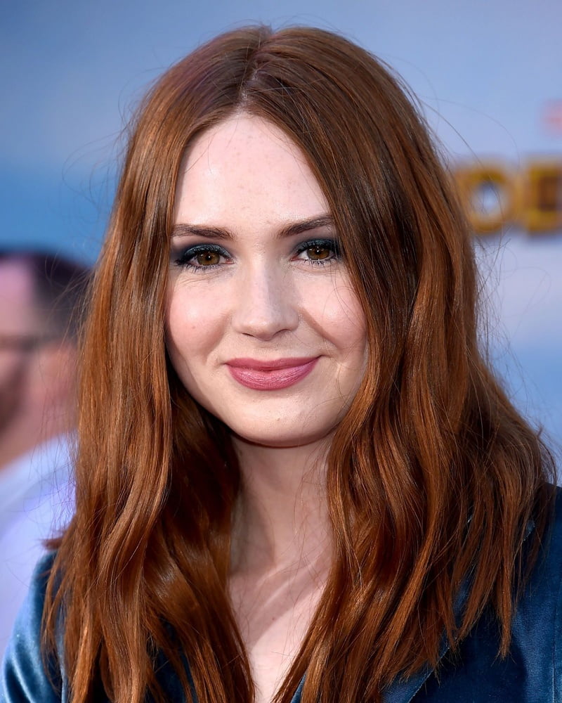 Karen gillan - blaues Kleid
 #89441909