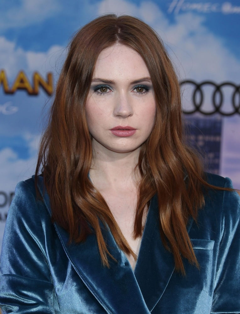 Karen Gillan - Blue dress #89441915