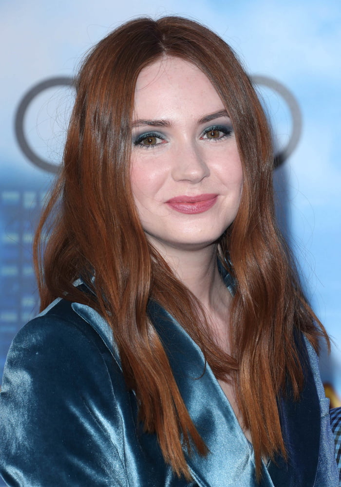 Karen Gillan - Blue dress #89441929